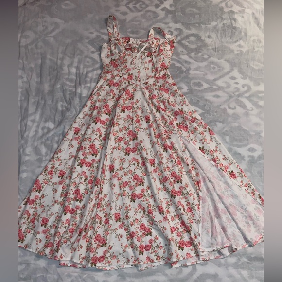 Rose Floral Bustier Waist Shaper Dress - Picture 7 of 7